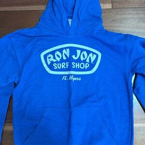 Ron Jon Surf Shop Blue Logo Pullover Hoodie Youth XL